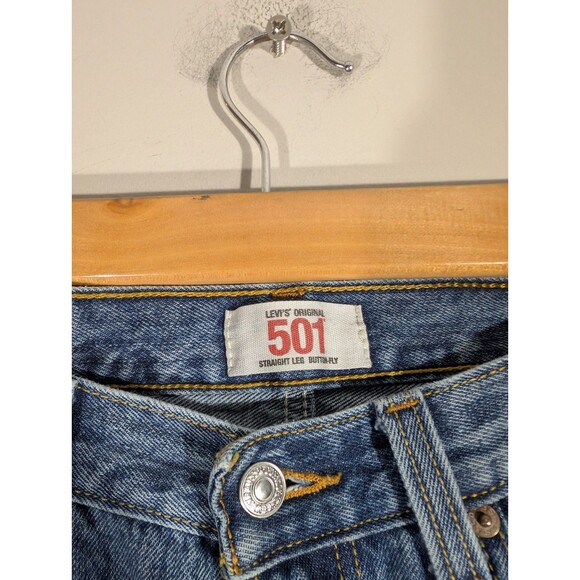 Levi's 501 XX Men's Straight Leg Button Fly Classic Jeans Sz 32 Vintage Western - Picture 4 of 11